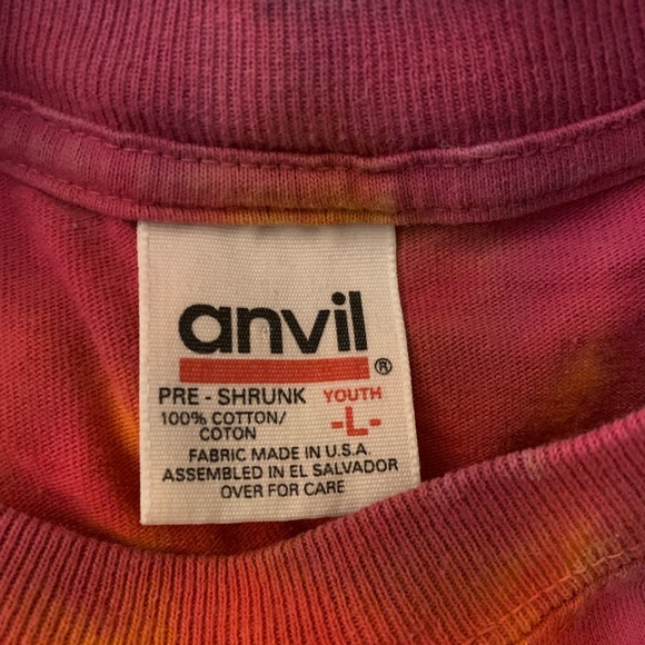Anvil cotton tie dye t-shirt in size large ( kids size) - Picture 3 of 3